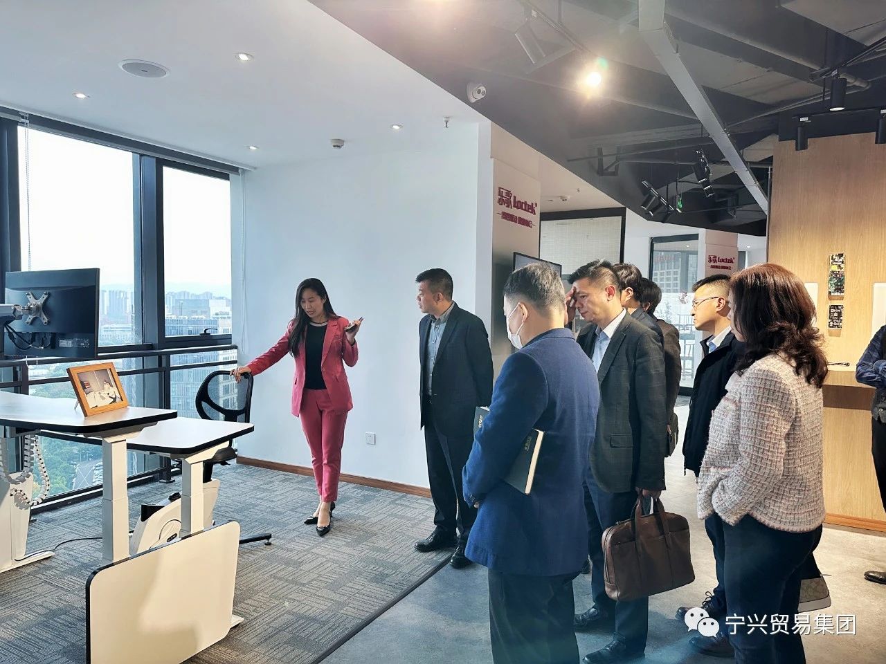 寧興貿易集團管理團隊一行赴樂歌股份考察學習